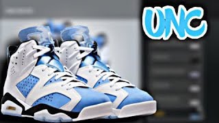 NBA 2K23 Shoe Creator NEW Air Jordan 6s UNC [upl. by Sidran729]