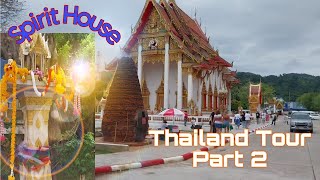 Spirit House ThailandPhuket Thailand Tourwat chalong templechaithararam templeLocal Thai Restora [upl. by Shirlee]