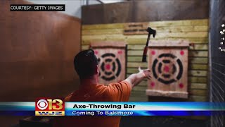 HatchetThrowing Venue Bar Coming To Baltimore [upl. by Natiha]