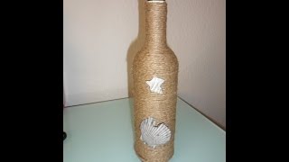 DIY Geschenke verpacken Weinflasche Deko [upl. by Godwin]