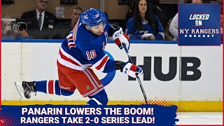 Panarin lowers the BOOM Rangers hold off Caps to win Game 2 but need to find the knockout punch [upl. by Katharine585]