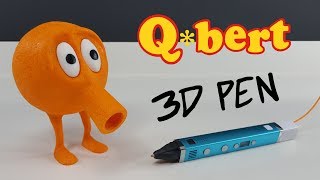 Qbert  game from the 80s  3D pen [upl. by Sallie]