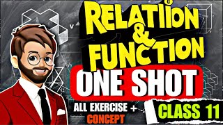 Relation and Function class 11  All Ex 21 to 23 amp Concept  relation amp function Class 11 One shot [upl. by Ayisan797]