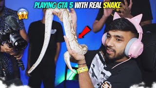 TECHNO GAMERZ PLAYING GTA 5 WITH SNAKE 🐍  TECHNO GAMERZ GTA 5 145  TECHNO GAMERZ [upl. by Sekofski178]