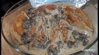 blanc de poulet sauce aux morilles menus pas cher [upl. by Yrak]