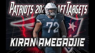 New England Patriots 2024 NFL Draft Target  Kiran Amegadjie  OTG  Yale [upl. by Corinna]