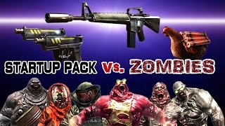 Dead Trigger 2 M16 Dual Glock Boom Chicken Startup pack vs Zombies HD [upl. by Eilak911]