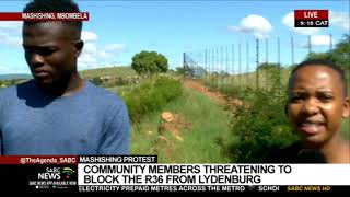 Mashishing protest  Community members threatening to block the R36 from Lydenburg [upl. by Dubenko]