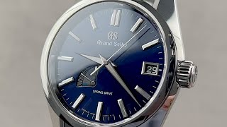 Grand Seiko Spring Drive Automatic SBGA375 Grand Seiko Watch Review [upl. by Annehcu754]