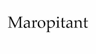 How to Pronounce Maropitant [upl. by Joana]