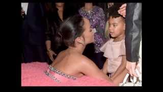 RIHANNA Chats With Blue Ivy Backstage at The Grammys [upl. by Ayamahs505]