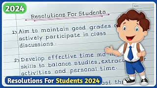 New Year Resolutions 2024 for STUDENTS new year resolution ideas [upl. by Wager154]