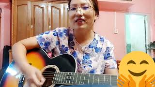 Hunkha rasamkaphangCoverOld Tangkhul love song3 guitar chords [upl. by Alatea]