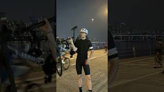 SEVENTEEN’s Mingyu amp ASTRO’s Cha Eunwoo Spotted Night Cycling—Did You Catch This 🚴✨ [upl. by Olav419]