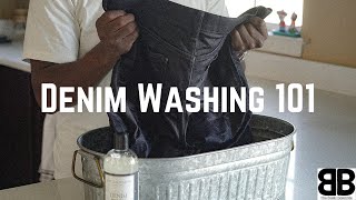 How To Wash Raw Denim  Uniqlo Selvedge Denim [upl. by Adnyleb]