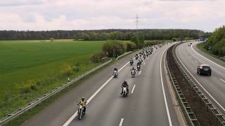 29042017 30 Motorrad Sternfahrt von Salzgitter nach Braunschweig  A395  kompletter Konvoi [upl. by Branen]