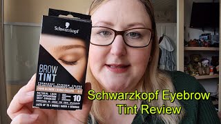 SCHWARZKOPF EYEBROW TINT amp TEST REVIEW [upl. by Biddle]