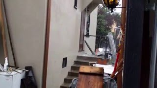 Copper Rain Gutter Fail  Conductor Head to Horizontal Gutter Overflow [upl. by Nahtanod]