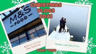 CHRISTMAS VLOGS ❄️ part 2  The Lake District in the Snow Low Wood Bay amp MampS Festive Food Shopping [upl. by Jaclin]