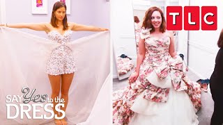 Most Unique Wedding Dresses of ALL TIME  Say Yes To The Dress  TLC [upl. by Boycey]