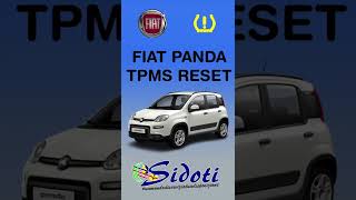 Tutorial Reset pressione pneumatici TMPS Fiat Panda  Officina Sidoti  Mistretta ME [upl. by Timofei]