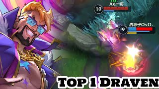 Wild Rift Draven  Top 1 Draven Gameplay Rank MASER [upl. by Aisenet]