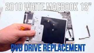 2010 White Macbook A1342 DVD Super Drive Replacement [upl. by Tnias592]