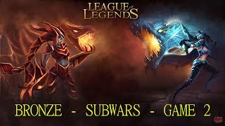 SUBWARS Letsreadsmallbooks VS Gotti255  Game 2 BRONZE [upl. by Cathee]