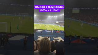 Barcolas 16Second Goal France vs Italy 2024 Match Highlights [upl. by Zoarah798]