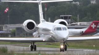 MEampCITY Gulfstream G550 Take Off at Airport BernBelp [upl. by Lavine]