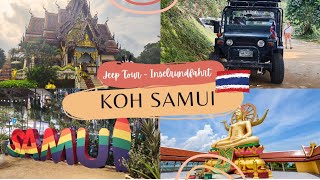 Koh Samui JeepTour  Inselrundfahrt WOW  das musst du erlebt haben🤩 Ausflugstipp Kreuzfahrt [upl. by Amiarom]