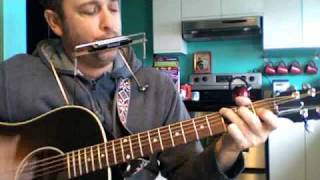 Johnny Come Lately Steve Earle Lesson Guitar Harmonica [upl. by Cory]