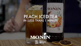 How to MONIN Peach Iced Tea [upl. by Porty]