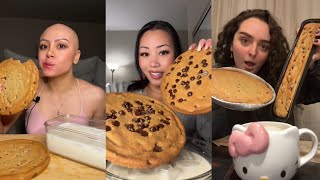 Giant Cookie Mukbang ASMR Compilation [upl. by Iorgos819]