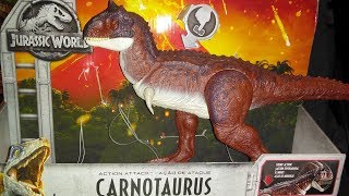 Mattel Jurassic World Fallen Kingdom Carnotaurus Review [upl. by Annahsad687]