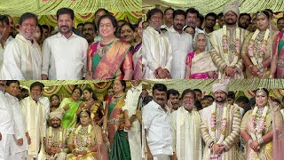 Telangana Health Minister Damodar Rajanarasimha Daughter Marriage  CM￼ Revanth Reddy Entry  KTR [upl. by Gaulin342]