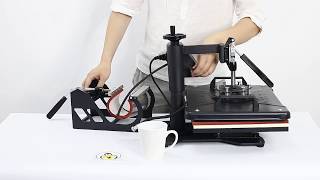 how to use 5 In 1 Digital Heat Press Machine [upl. by Adna]