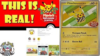 Surprise Pikachu Promo is Real Pikachus Indonesia Journey Pokemon TCG News [upl. by Haimrej]