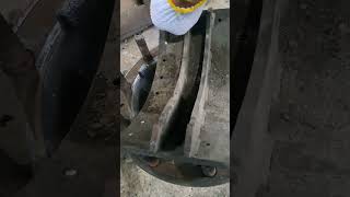 tool rivet brake lining Part2 batubara tambang shortsvideo shortvideo [upl. by Atekehs]