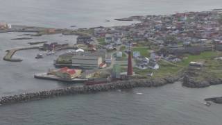 Bleik Andøya Andenes Fyr Rakettskytefelt Orionfly  Flying Over Norway [upl. by Bara]