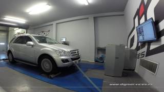 Mercedes ML 300 cdi 190cv AUTO Reprogrammation Moteur  267cv Digiservices Paris 77 Dyno [upl. by Meryl704]