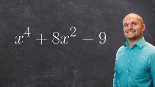 Factoring a polynomial to the fourth power using factoring to second power [upl. by Riggall]