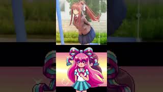 Monika vs Giffany vsedit ddlc gravityfalls [upl. by Llerrej]