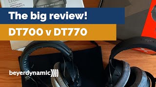 Beyerdynamic studio headphones  DT700 Pro X v DT770 Review  David Lewis talking tech amp audio [upl. by Engenia]