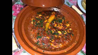 Recette marocaine Tajine crevettes Pil Pil  طريقة التحضير طاجين بيل بيل اسهل و اروع ما يكون [upl. by Dhruv]