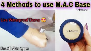 4 Methods to use Mac Pancake  Affordable Best Full Coverage foundation  Waterproof foundation [upl. by Enelcaj]