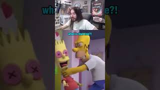 Moist Critical Reacts to Homer Simpson Will No Longer Strangle Bart moistcr1tikal simpsons homer [upl. by Amaerd799]