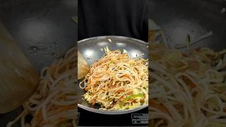 Street Style Veg Chowmein ASMR Cooking  shorts food cooking asmr indianasmrworld streetfood [upl. by Schreiber]