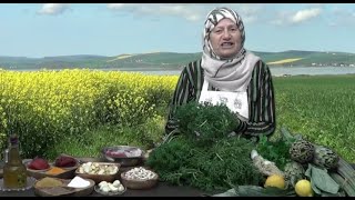 Tbikha kraa djaja Ragout de plante sauvage recette Tunisienne طبيخة كرع دجاجة [upl. by Marve]