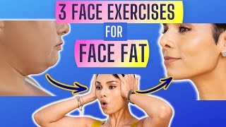 3 FACE EXERCISES for FACE FAT 3 minutes to Sculpt CHEEKS and JAW [upl. by Laersi]